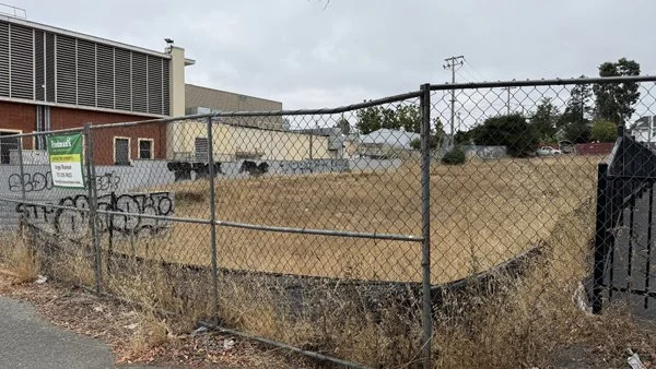 Vacant Lot Next to ATT Building, a vacant property in downtown Petaluma