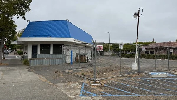 Former Fourth & Sea Fish & Chips, a vacant property in downtown Petaluma