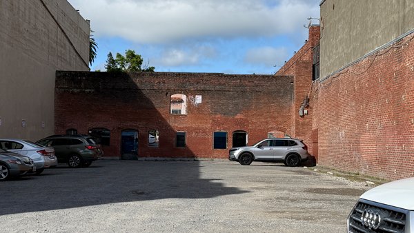 Parking Lot Next to Lan Mart Building, a vacant property in downtown Petaluma